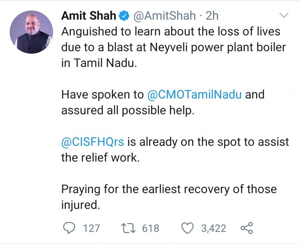 Amit shah tweet