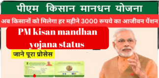 PM kisan mandhan yojana status