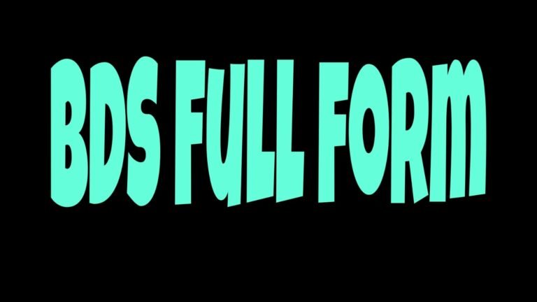 BDS Full Form