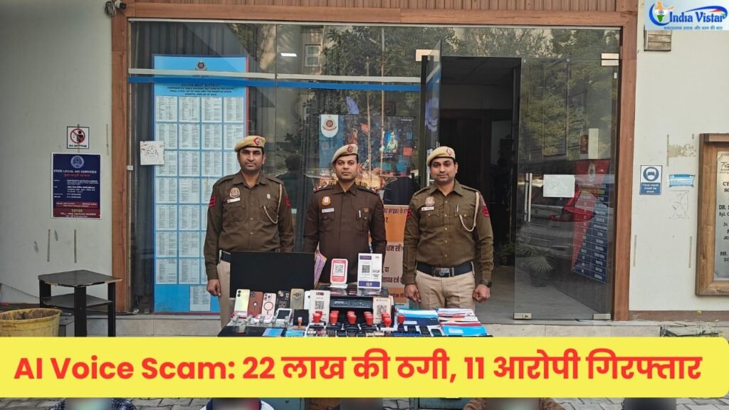 Delhi cyber fraud AI voice scam accused arrested with mobiles and SIM cards