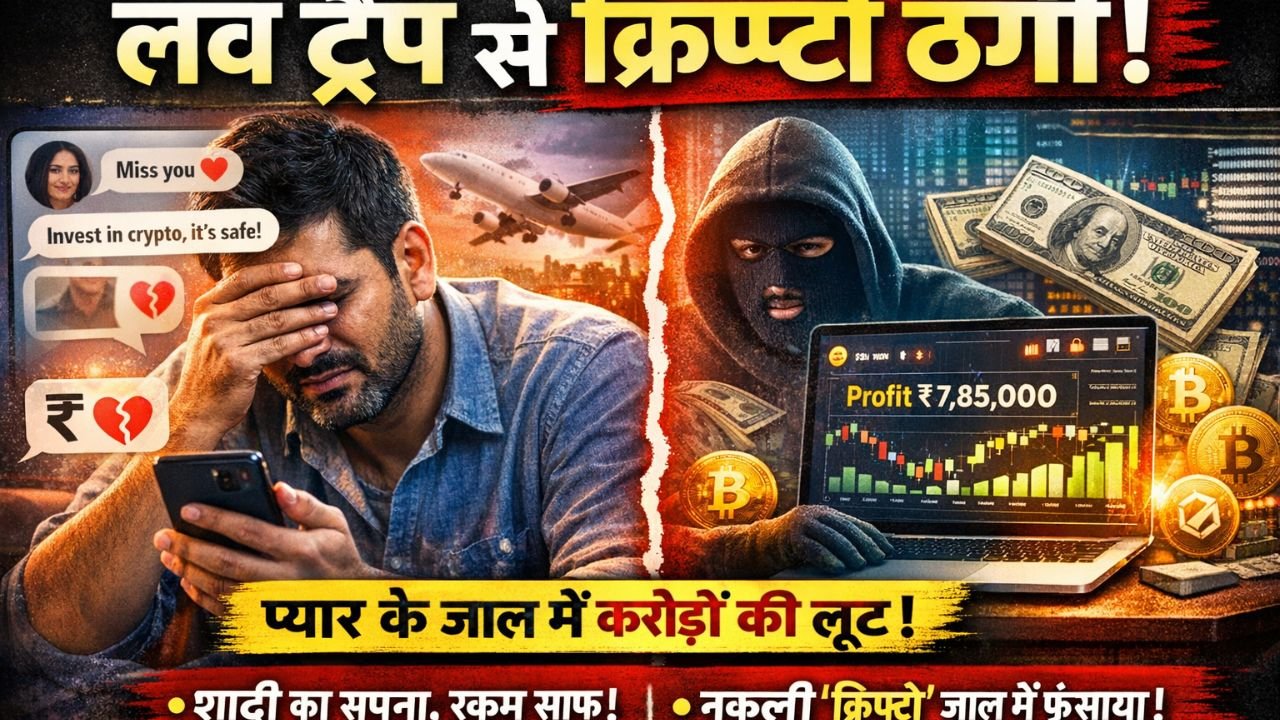 लव ट्रैप क्रिप्टो फ्राड: WhatsApp/Telegram पर ‘प्यार’ में ठगे जा रहे हैं लोग—जानें Pig Butchering Scam का पूरा सच(2026)