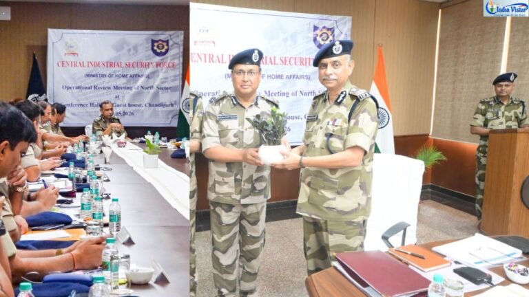 चंडीगढ़ में परिचालन समीक्षा बैठक की अध्यक्षता करते CISF महानिदेशक प्रवीर रंजन