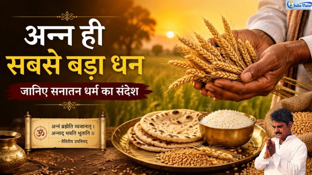 सनातन धर्म में अन्न का महत्व और अन्न का सम्मान