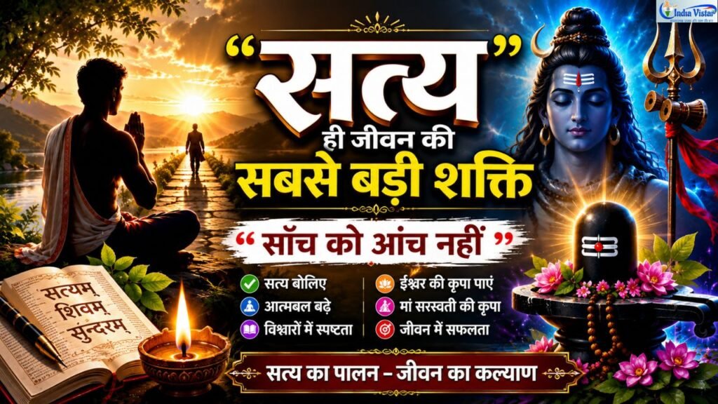 सत्य बोलने का महत्व और आध्यात्मिक जीवन पर प्रेरक संदेश