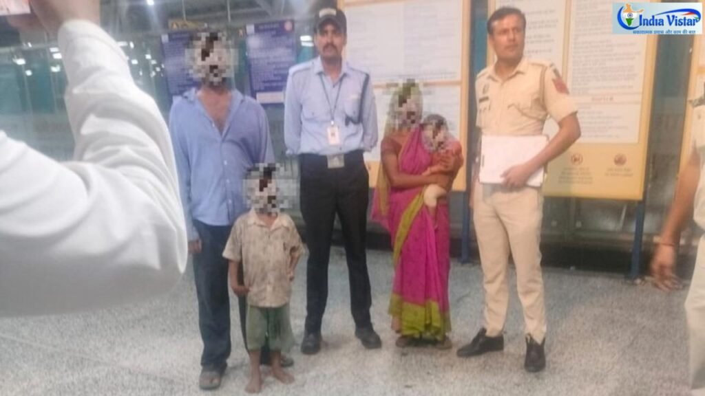 सराय काले खां RRTS स्टेशन पर CISF जवान ने संदिग्ध अपहरण प्रयास से 7 वर्षीय बच्चे को सुरक्षित बचाया।