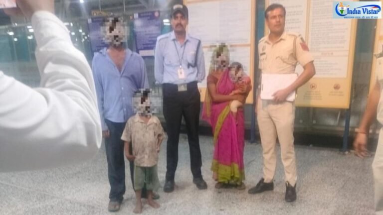 सराय काले खां RRTS स्टेशन पर CISF जवान ने संदिग्ध अपहरण प्रयास से 7 वर्षीय बच्चे को सुरक्षित बचाया।