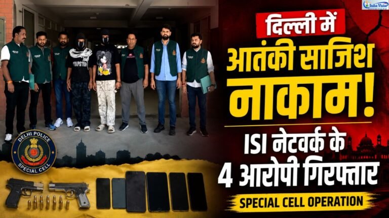 दिल्ली पुलिस स्पेशल सेल द्वारा आतंकी साजिश मामले में गिरफ्तार आरोपियों के साथ पुलिस टीम