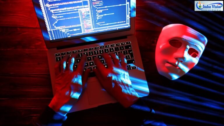 भारत में digital arrest scams और डीपफेक अपराध का प्रतीकात्मक चित्र