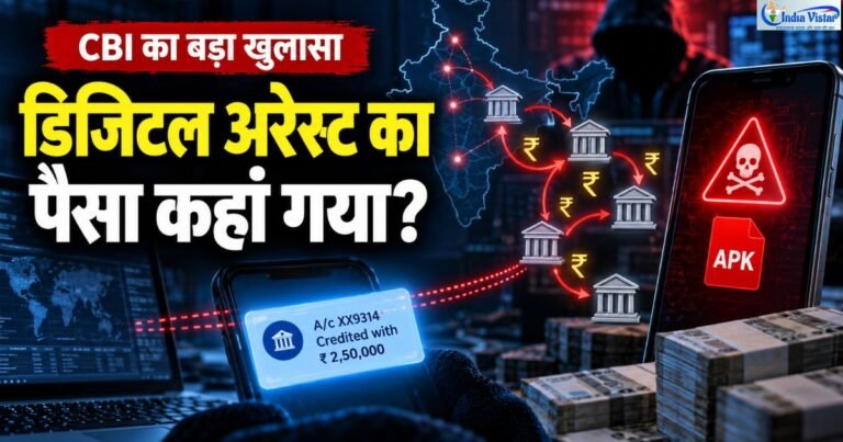 Digital Arrest Scam में APK फाइल और बैंक खातों के जरिए ₹42.36 करोड़ की रकम भेजने का प्रतीकात्मक चित्र