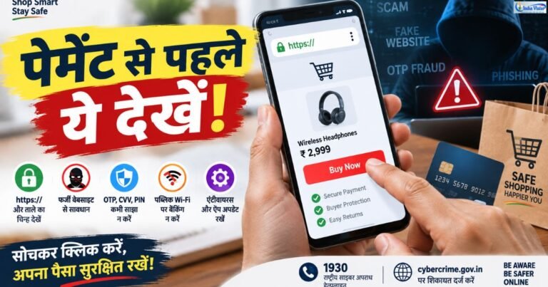 ऑनलाइन शॉपिंग फ्रॉड और सुरक्षित ऑनलाइन पेमेंट से बचने के तरीके
