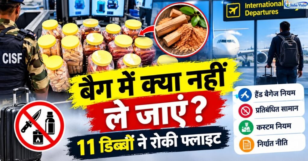Flight Baggage Rules दिल्ली एयरपोर्ट पर चंदन के 11 डिब्बे मिलने का मामला
