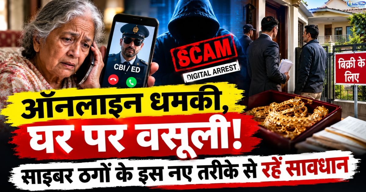 ऑनलाइन धमकी, घर पर वसूली ! साइबर ठगी के इस नए तरीके से रहें सावधान